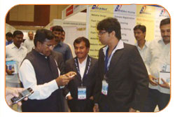 Mr. Bitra N. Rao with IT Minister Ponnala Lakshmaiah, IndiaSoft 2011