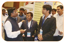Mr. Bitra N. Rao with IT Minister Ponnala Lakshmaiah, IndiaSoft 2011