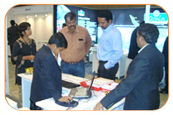 Delegates at WebERP4 Booth, IndiaSoft 2012